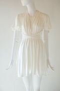 Ivory Bamboo Jersey Mini Dress - Aphrodite