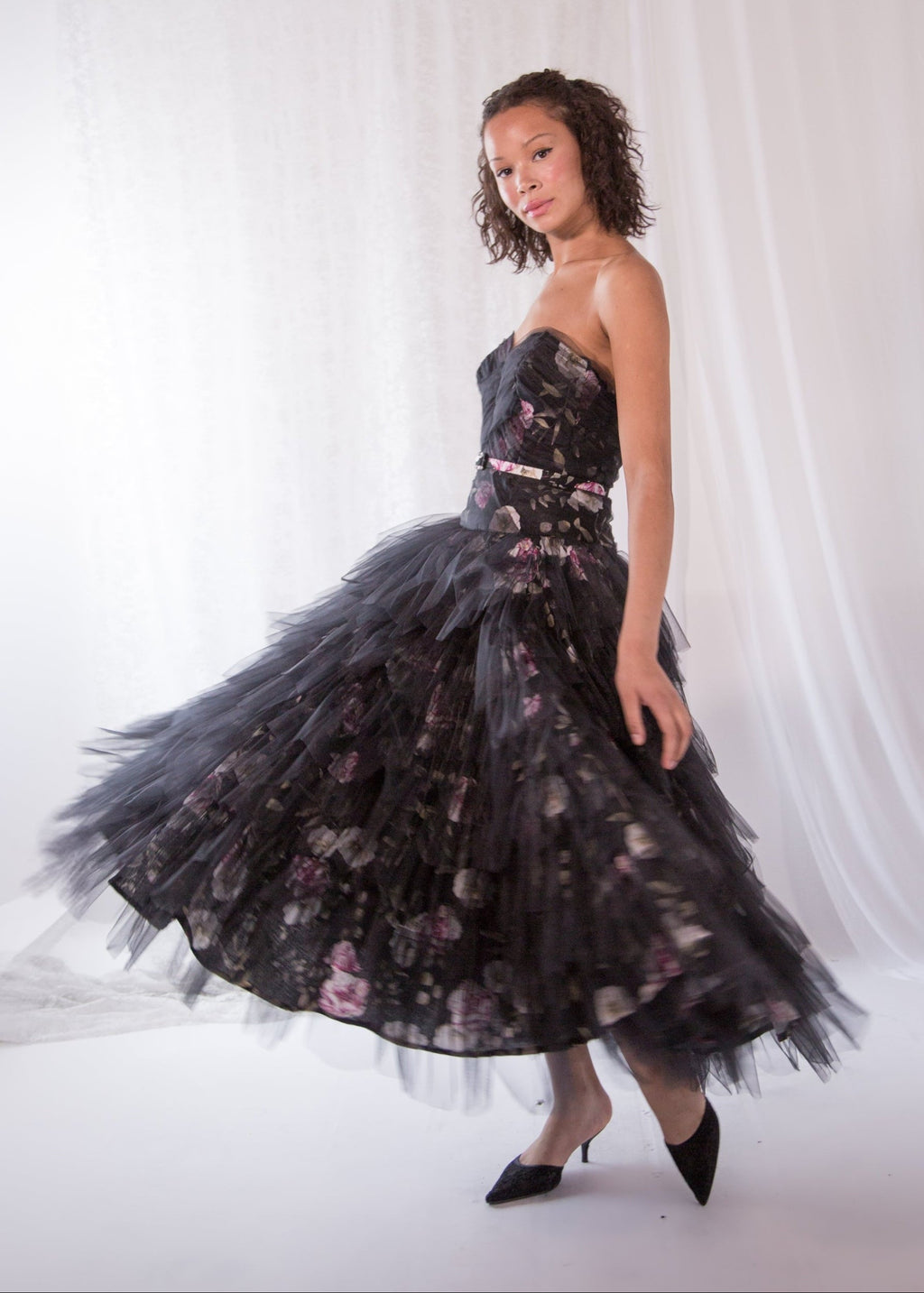 Yōsei Rose Linen Tulle Ballerina Dress