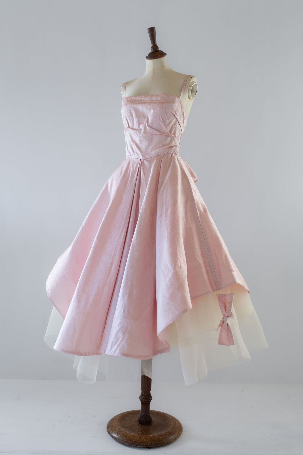 Blush Pink Handwoven Silk Gown