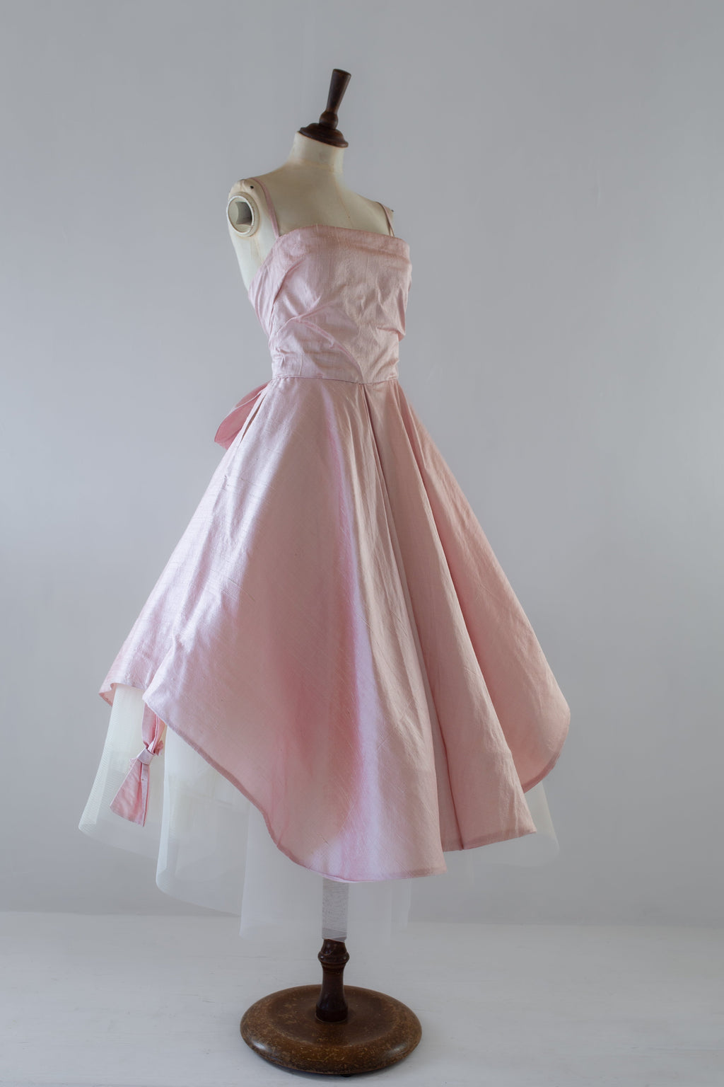 Blush Pink Handwoven Silk Gown