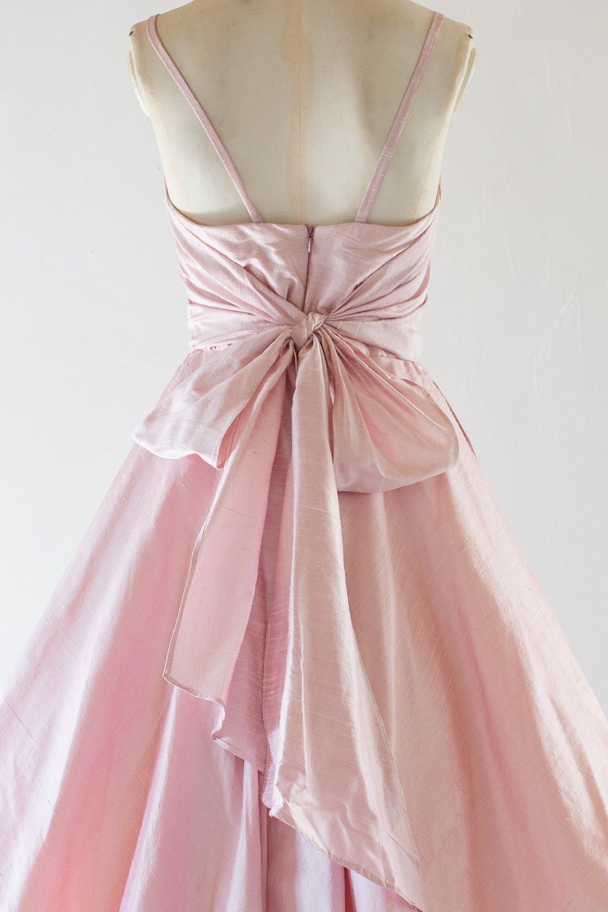 Blush Pink Handwoven Silk Gown