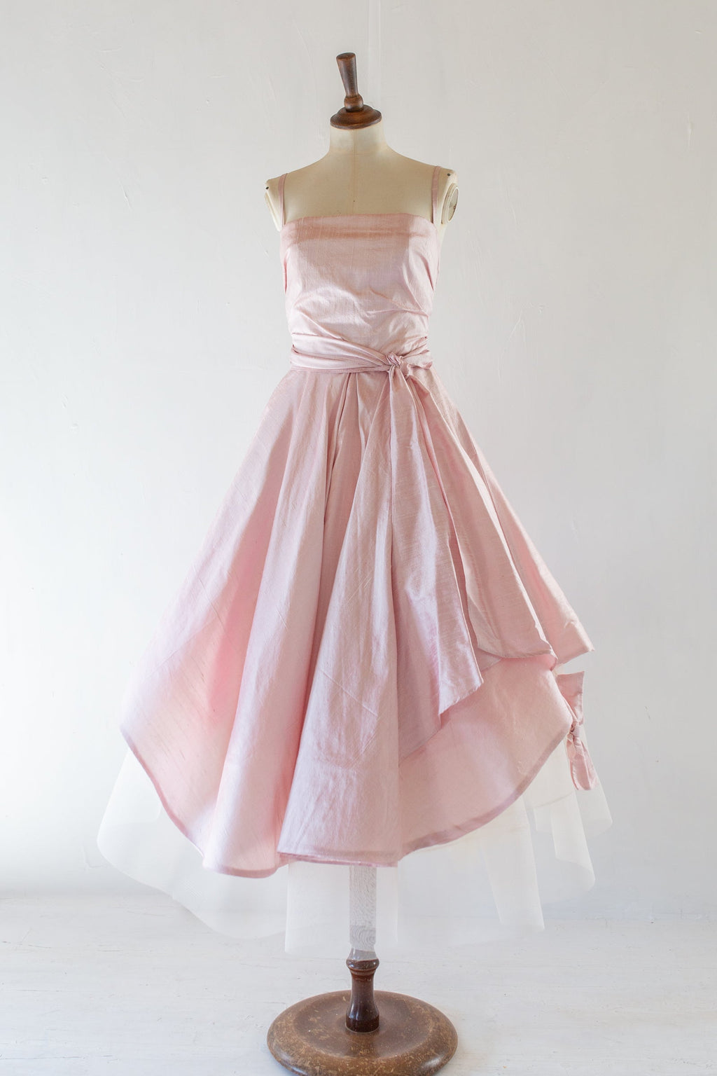 Blush Pink Handwoven Silk Gown