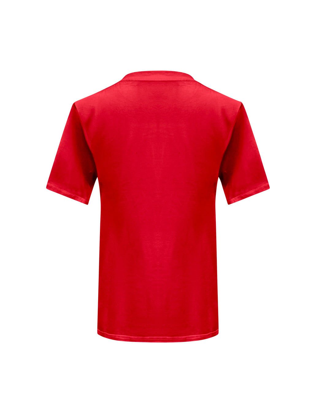 Red Cotton Toma T-Shirt With Sequin Flower