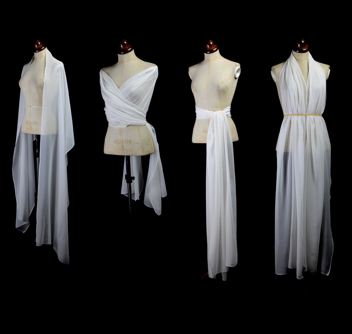 Anwen - Silk Georgette Bridal Wrap